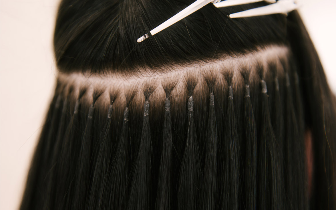 Pre-bonded hair extensions